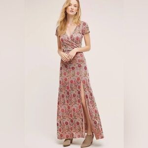 Faux Floral Cecilia Prado Wrap Dress